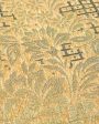 ONLY SOFA COVER | Beige Floral Velvet Sofa Cover 5 Seater | 68 X 26 Inches | Supply