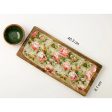 Floral Wooden Platter With Wooden Dip Bowl | 16 x 3 inches | Multiple Colors on Sale