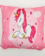 Unicorn Raising Cushion Cover | Set Of 5 | 12 x 12 Inches Cheap