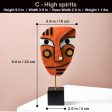 High Spirit Resin Face Table Decor | 3.9 x 2 x 9 inches Fashion