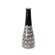 Black Ceramic Handcrafted Flower vase For Discount