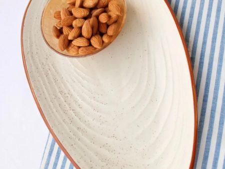 Almond Ceramic Platter Fashion