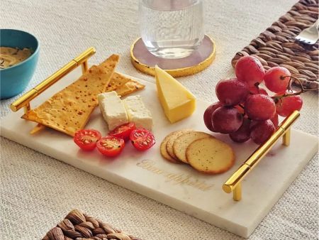 Bon Apetit Marble Tray | 12 x 6 inches For Discount