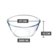 Glass Mixing Bowl | 3.6 L For Discount