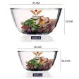 Glass Multipurpose Mixing Bowls | Set of 2 | 1.6L & 2.1L Online Sale