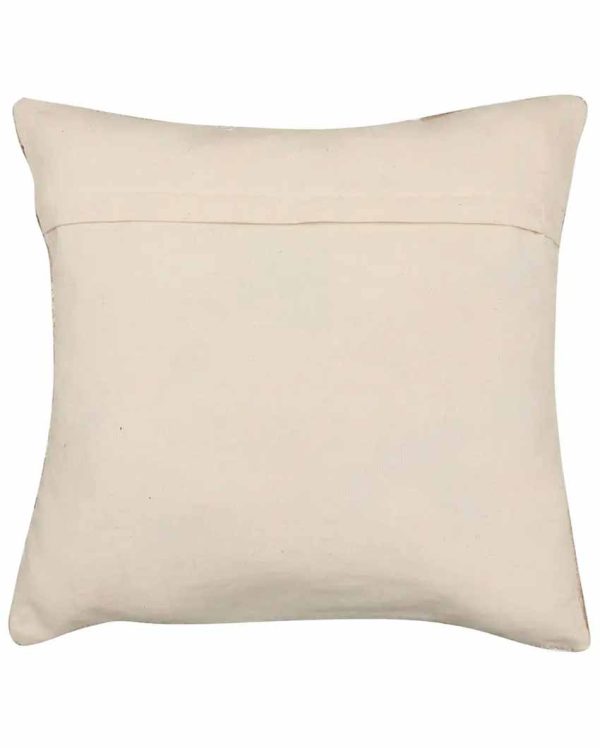 Floral & Leaf Knitted Tufted Cotton Cushion Cover | 18 X 18 Inches Sale