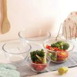 Borosilicate Mixing Bowls | Set of 4 | 1.6L, 2.1L, 2.6L & 3.6L Online Sale