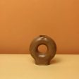 Decorative Brown Circle of Light Candle Holder | Single | 4 x 2 x 4 inches For Cheap