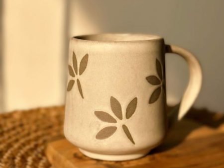 Flower Power Ceramic Stoneware Coffee Cup | 450ml For Sale