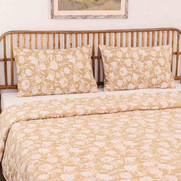 Genda Phool Cotton Duvet Cover | Single Size  | 60 x 90 inches Cheap