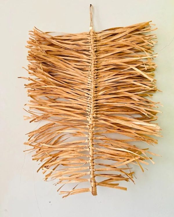 Raffia Leaf Shape Wall Décor Online Sale