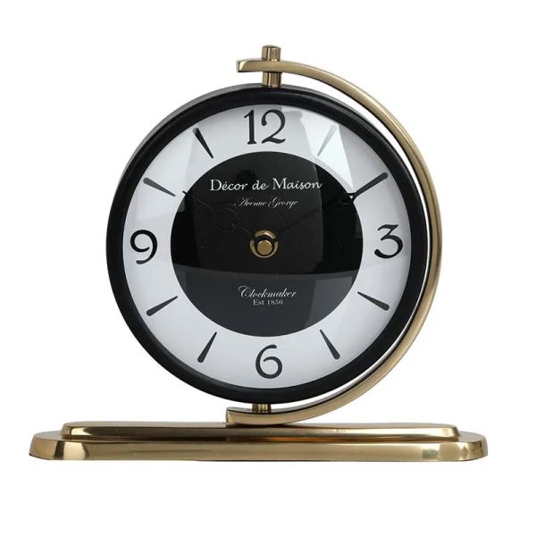 Stylish Aluminium Table Clock | 9 x 2 x 8 inches Hot on Sale