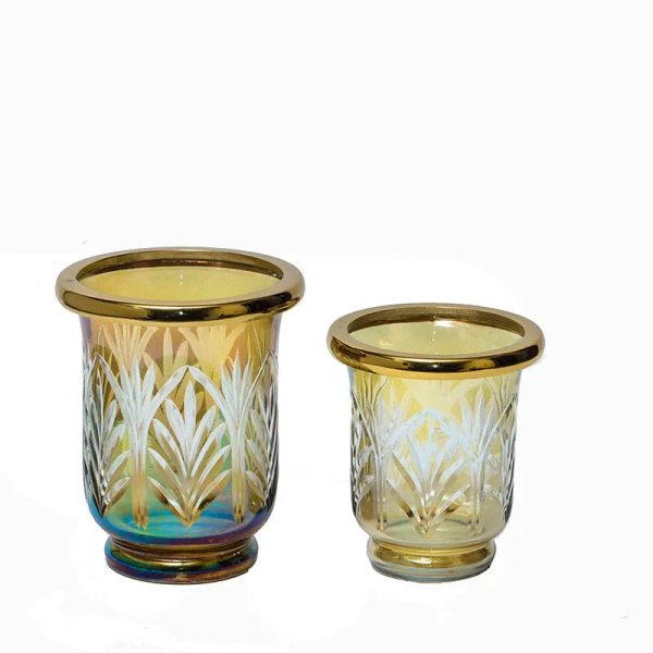 Sparkle Glass Candle Holder | Set of 2 Cheap