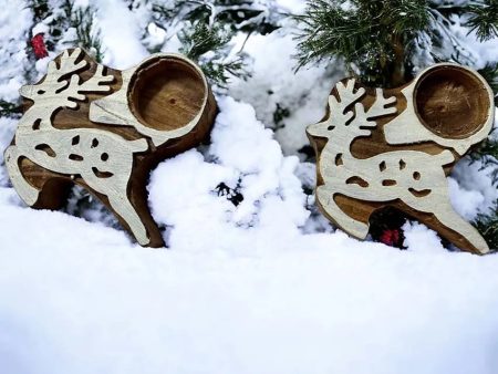 Reindeer Tea Light Holder | Set Of 2 Online