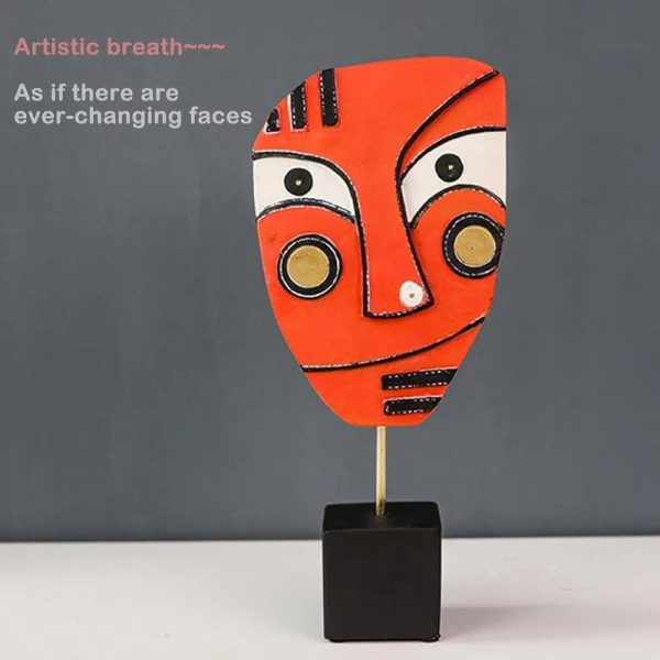 High Spirit Resin Face Table Decor | 3.9 x 2 x 9 inches Fashion