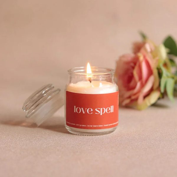 Love Spell Scented Jar Candle | Single | 5.8 x 8.4 cm   2.3 x 3.3 inches Sale