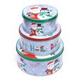 Happy Holidays Round Storage Box | Set of 3 Fashion