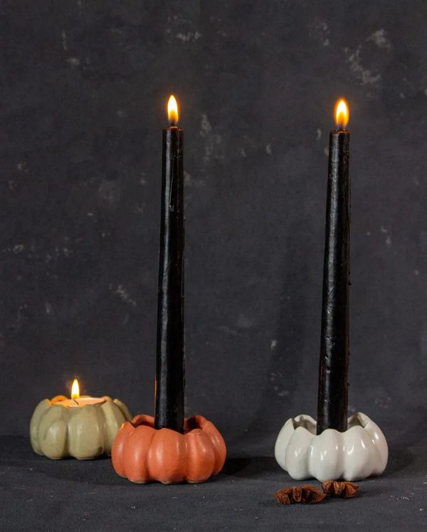 Multicolor Pumpkin Candle Holder | Set Of 3 For Cheap