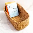 Water Hyacinth Elliptical Basket | 14 Inches Online Hot Sale