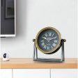 Retro Small Table Clock | 10 x 3 x 10 inches Online now