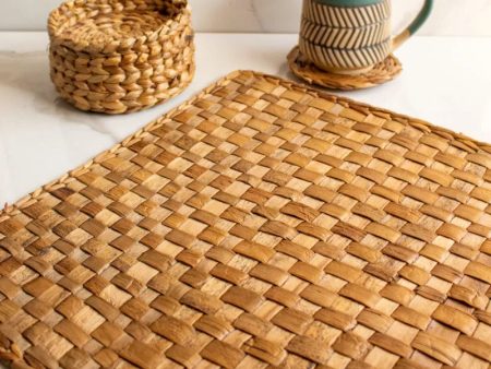 Water Hyacinth Weaver Mat | Set of 6 Hot on Sale