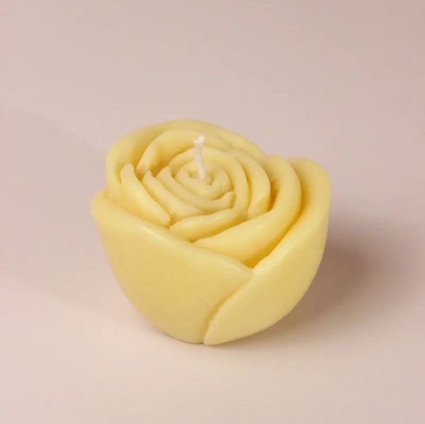 Elegant Glow Rose Yellow Candles | Spring Fling | Set of 2, Set of 4 | 5.1 x 5.1 cm   2 x 2 inches on Sale