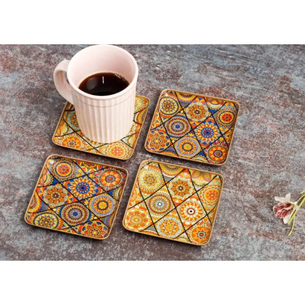 Vintage Decorative Elements Coasters  | Set Of 4 Online now