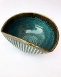 Teal Designer Ceramic Serving Bowl | 8 x 7 x 4 inches Online