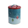 Large Blue Christmas Storage Container | 7 x 8 inches Online Sale