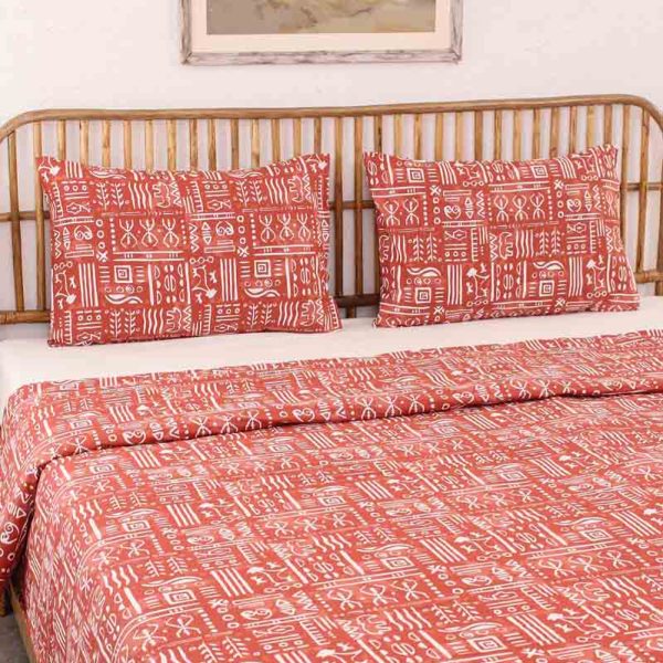 Rusty Gamathi Cotton Duvet Cover | Single Size | 60 x 90 Inches Online now