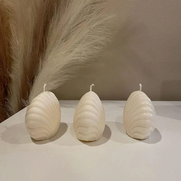 Shell Scented Candles | Set of 2 | 6.4 x 8.1 cm   2.5 x 3.2 inches Online now