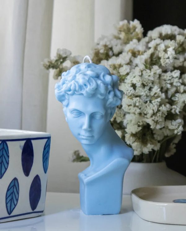 Big Apollo Greek Sculpted Candle | Single | 7.1 x 5.1 x 16.3 cm   2.8 x 2 x 6.4 inches Cheap