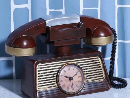 Vintage Decorative Telephone Tabletop Clock Online Sale