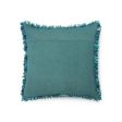 Cerulean Gunjan Handwoven Linen Cushion Cover | 12 x 12 inches , 16 x 16 inches , 12 x 20 inches , 20 x 20 inches Sale