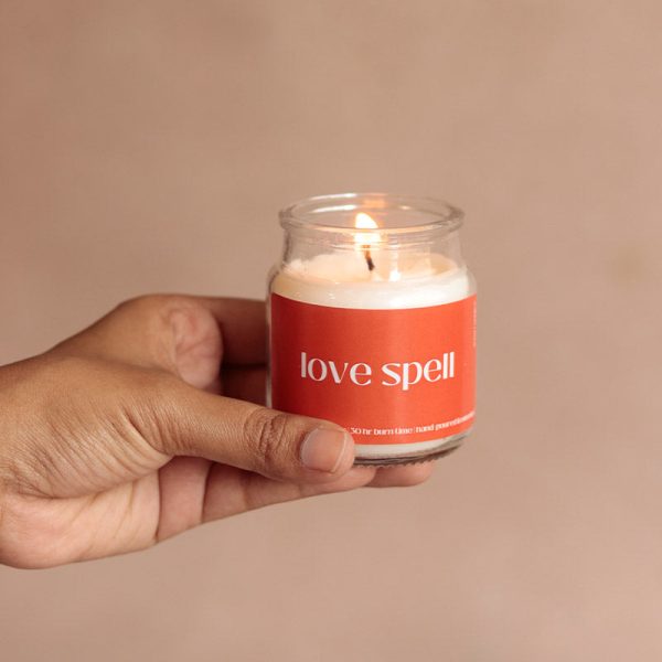 Love Spell Scented Jar Candle | Single | 5.8 x 8.4 cm   2.3 x 3.3 inches Sale