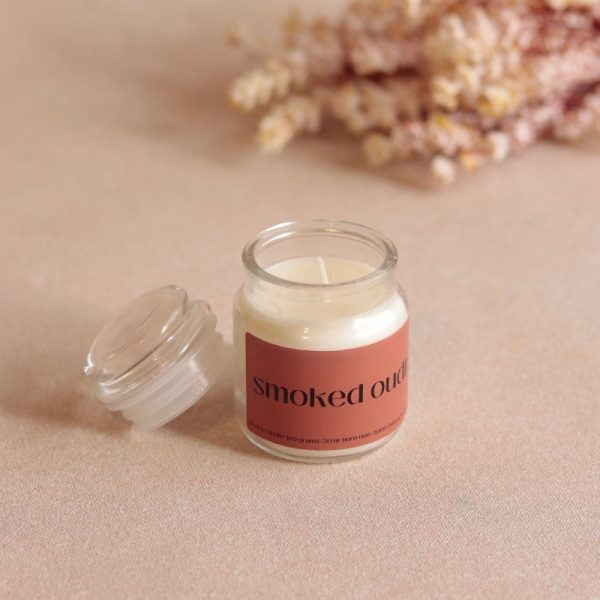 Smoked Oudh Scented Jar Candle | Single | 7.6 x 5.1 cm   2 x 3 inches Online