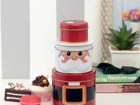 Tall Santa Tin Box | 4 x 8 inches Fashion