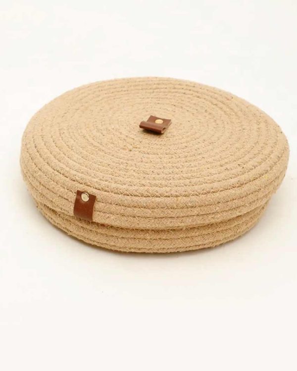 Zen Cotton Basket Tray With Small Round Bowls For Cheap