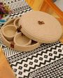 Zen Cotton Basket Tray With Small Round Bowls For Cheap