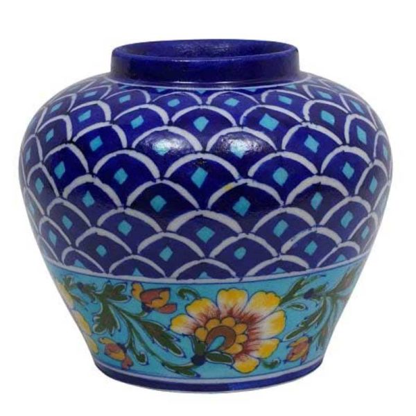 Helianthus Hand Painted Ceramic Vase | 7 x 6 inches Hot on Sale