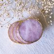 Fancy Rose Quartz Coasters | Set of 4 Discount