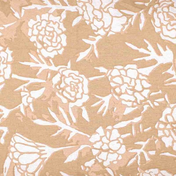 Beige Genda Phool Cotton Duvet Cover | Double Size | 90 x 108 Inches on Sale