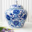 Hydrangeas Handpainted Ceramic Vase For Cheap