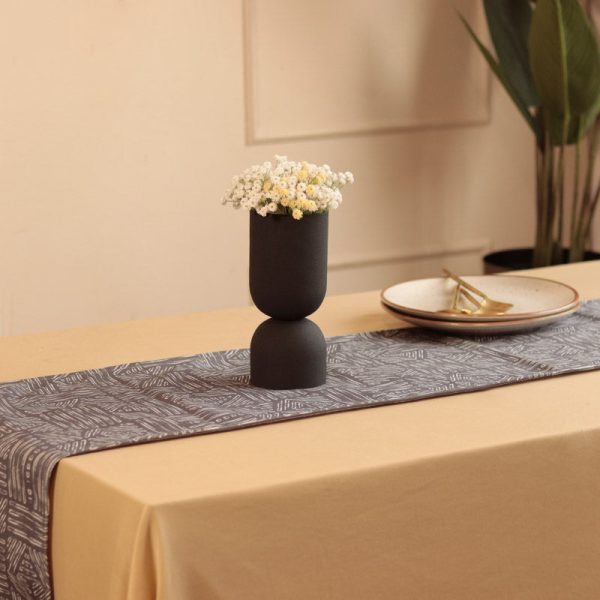 Grey Geometric Print Table Runner | 72 x 12 inches Sale