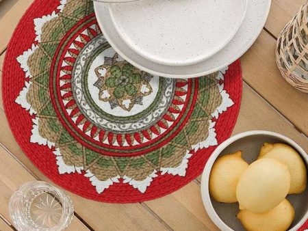 Home Decorators Round Cotton Placemats 15 Inches | Set of 2 For Cheap