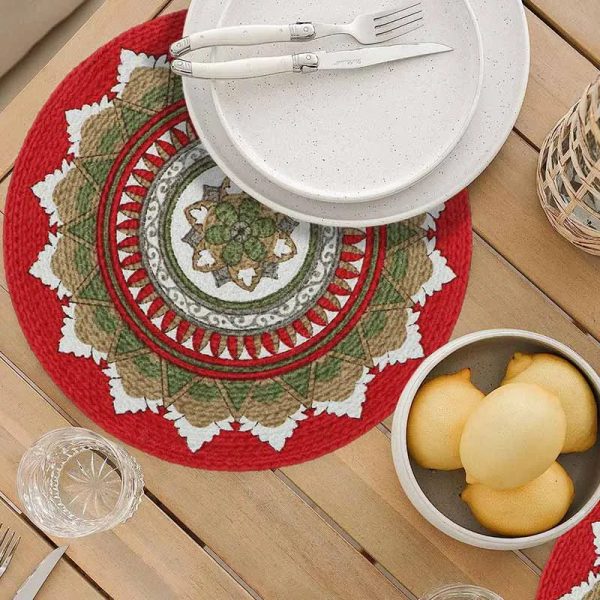 Home Decorators Round Cotton Placemats 15 Inches | Set of 2 For Cheap