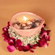 Ceramic Pink Fragrance Free Diya Jar Candle | Set of 2 | 5.1 cm   2 inches For Discount