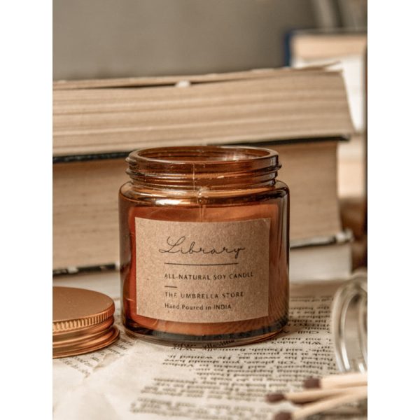 Library Scented Candle | 6 x 6 x 7.01 cm   2.36 x 2.36 x 2.76 inches Discount