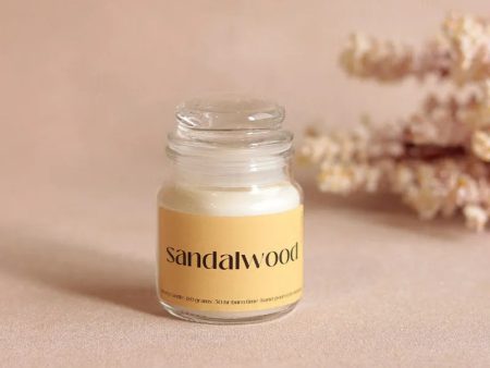 Sandalwood Scented Jar Candle | Single | 5.8 x 8.4 cm   2.3 x 3.3 inches For Discount