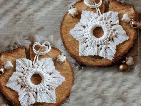 Snow Flakexmas Ornaments | Set Of 2 Online now